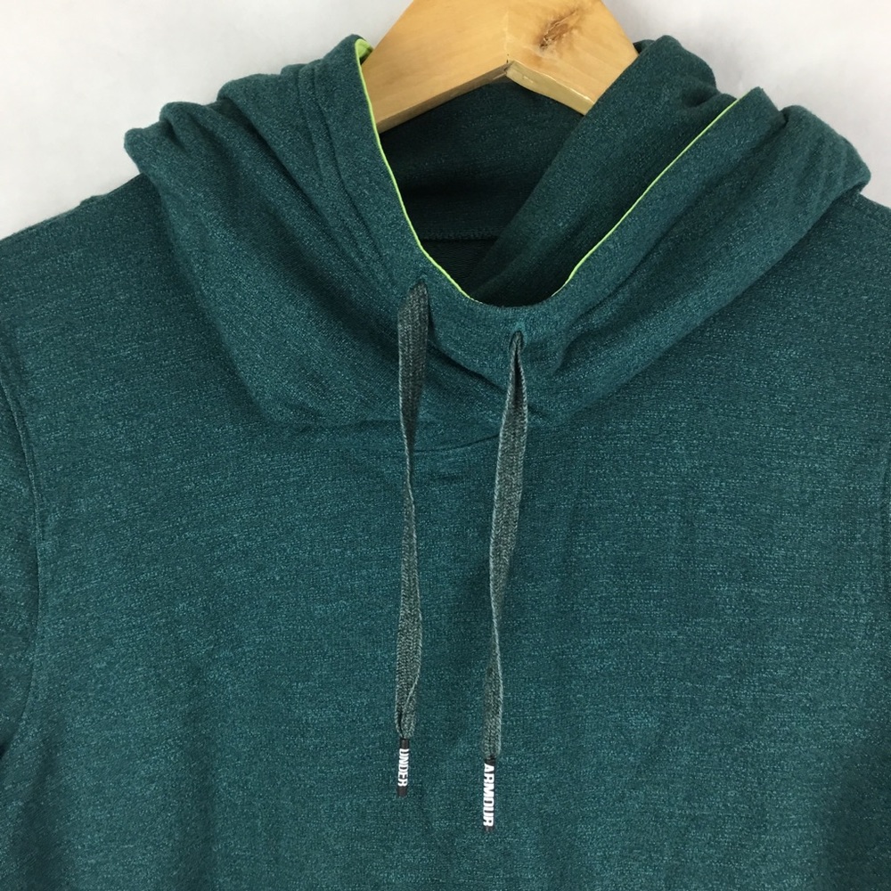 Under Armour Green Plush Terry Hoodie Size S - Picture 3 of 8